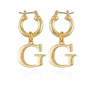 Gold-Tone G-Charm Logo Huggie Hoop Earrings